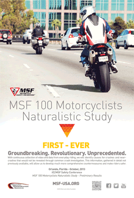 MSF 100 Motorcyclists Naturalistic Study